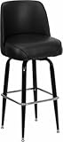 Flash Furniture FD-F-125-GG Metal Bar Stool with Swivel Bucket Seat