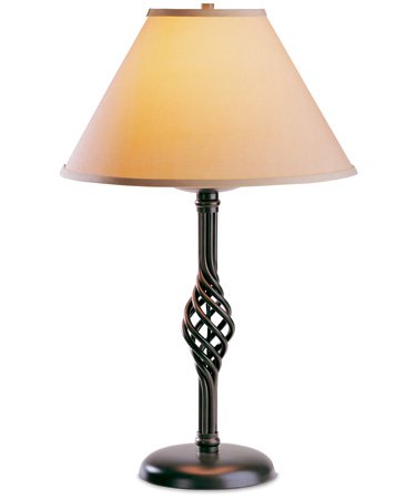 Hubbardton Forge 262066-20 Natural Iron Twist Basket 28H Tall Single Light Table Lamp from the Twis