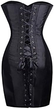 Chalmart Women's Double Steel Boned Difficult Waist Training Shaper Corset Black XL