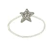 Toe Ring - T38 - Crystal Illusion - Small Star ~ Clear