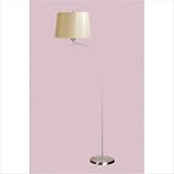 Josephine Floor Lamp with Classic Drum Shade in Brushed Nickel