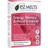 EZ Melts Energy, Memory & Mood Enhancer, Natural Berry Flavor, 60 Tablets