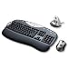Logitech Cordless Desktop MX for Bluetooth Keyboard & MX 900 Bluetooth Optical Mouse -  inc Charging Base & Bluetooth Hub - Black & Silver Finish