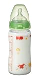 NUK プレミアムチョイスほ乳びん(ガラス製) 240ml シリコーンニップル 木馬GR FDNK0020101