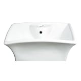 Decolav 1430-CWH 19-by-16-Inch Ceramic Vitreous China Vessel Overflow, White