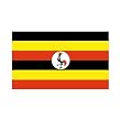 Uganda Flag 3ft x 5ft Polyester