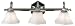 Tools & Hardware : Kenroy Home 90543PNL Georgetown Three-Light Vanity, Polished Nickel Finish with Frosted White Globes