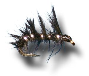Marabou Midge - Black Fishing Fly