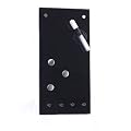Zeller 11612 Memobord mit Haken, Glas / 20 x 4 x 40, schwarz