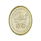 Baby Carriage Embossed Sticker Seals
