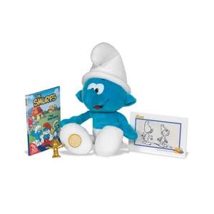Smurfs 50th Anniversary Plush with Sound and Collector Figure