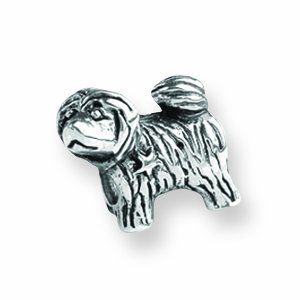 Sterling Silver Reflections SimStars Puppy Bead Charm