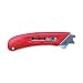 Pacific Handy Cutter S4L Safety Cutter, Left-Handed, Steel, Red