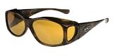 Fitovers Eyewear Sunglasses - Glides / Frame: Midnight Oil Lens: Gray Polarized [Size: A:58/B:40/ED:58]