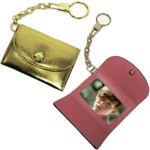 The original kate spade nycÂ® gold leather keychain frame - 1.5x2.5