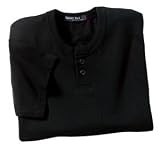 NEW Sport-Tek - Short Sleeve Henley Black-M