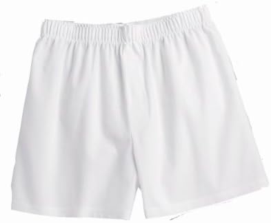 Boxercraft C11 Men's 3.5" Inseam 100% Cotton White Boxer - White C11 L