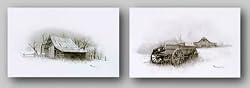 Melton's Barn and Last Days Set by Howard Burger 11"x14" Art Print Poster