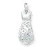 Sterling Silver Fancy Cat Charm with 20 inch Sterling Silver Chain