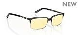 Gunnar Optiks HAU-05701 Haus Full Rim Advanced Computer Glasses with European Modernistic Detailing and Amber Lens Tint, Onyx Fade Frame Finish
