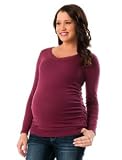 Motherhood Maternity: Long Sleeve Side Ruched Maternity Sweater