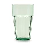 Best Price NEW, 16 Oz. (Ounce) Diamond Tumbler, Restaurant Tumblers, Beverage Cups, Stackable, Anti-Jam Locking Tabs, Starburst Base, Impact-Resistant Polycarbonate, Greeen - 1 Dozen