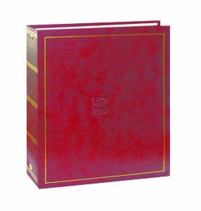 SOLID COVERS, PROMOTIONAL 100 PAGE MAGNETIC 3-RING ALBUM - BURGUNDY - Photo Album