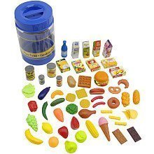 Just Like Home 85-Piece Play Food Set - Blue Bucket - Toys R Us Exclusive