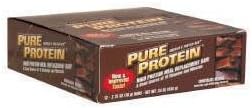 Pure Protein Bar-Worldwide Sports Nutrition High Protein Bar, 12-2.75oz Bars Chocolate Deluxe