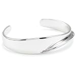 ELLE Jewelry Curve Sterling Silver Cuff, 7"