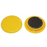 ミツヤ カラーマグネットパック 40mm 黄 4個入 CM-40P-YL