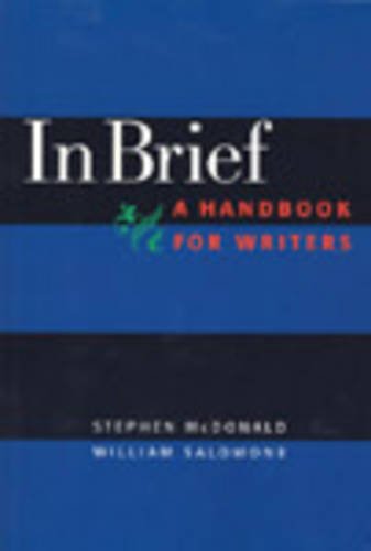 in brief a handbook for writers
