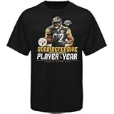 Reebok Pittsburgh Steelers Super Bowl XLIII Champions Black James Harrison 2008 Defensive Player of the Year T-shirt