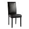 Leather Parsons Chair - Black