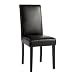 Kitchen & Housewares : Leather Parsons Chair - Black