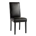 Leather Parsons Chair - Black