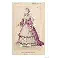 Jeanne-Antoinette Poisson (Marquise de Pompadour), Mistress to Louis XV of France Art Giclee Poster Print, 12x16