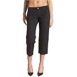 DickiesGirlStretchTwill2BackPocketCapri,Black,Size11