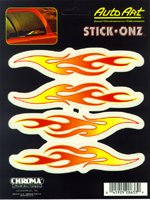 Flames Vinyl Stick Onz Decal
