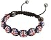 Shamballa Bracelet Union Jack Support Team GB Disco Ball Friendship Bead Unisex Bracelets Swarovski Crystal Beads