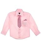 American Exchange Dress Shirt Set (Sizes 2T - 4T) - pink, 2t