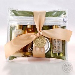Enchanted Meadow Zen Garden Aromatherapy Travel Gift Set in Tea Tree & Verbena: Body Lotion, Shower Gel, Bath & Massage Oil and Travel Candle