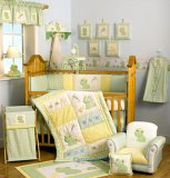 Lambs & Ivy Froggy Tales 6 Piece Crib Bedding Set