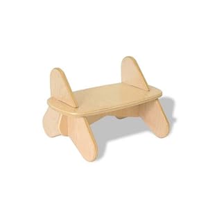 Eco-friendly Kid's First Wave Steps Stool - Surfin Kids Natural Finish