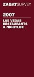 Zagat 2007 Las Vegas Restaurants & Nightlife (Zagatsurvey)