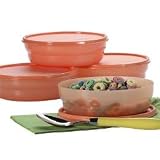 Click here to buy Tupperware Microwave Cereal Bowls in Tangerine by .
