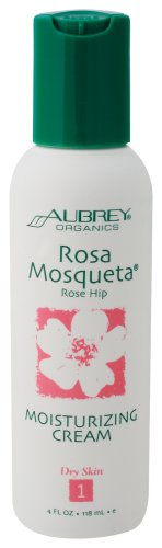 Aubrey Organics - Rosa Mosqueta Rose Hip Moisturizing Cream, 4 fl oz lotion
