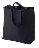 NEW Port & Company - Jumbo Tote Black-OSFA