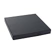 Black USB 2.0 Slim External Enclosure Case for Laptop Notebook DVD / CD Burner Drive (Drive NOT included)