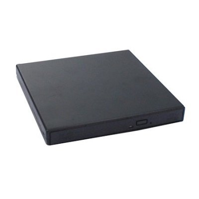 USB2.0 Slim Black DVD /CD Burner external Enclosure case USB For Laptop Notebook(only enclosure!)